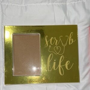 Charming Charlie Gold 'Scrub Life' Picture Frame